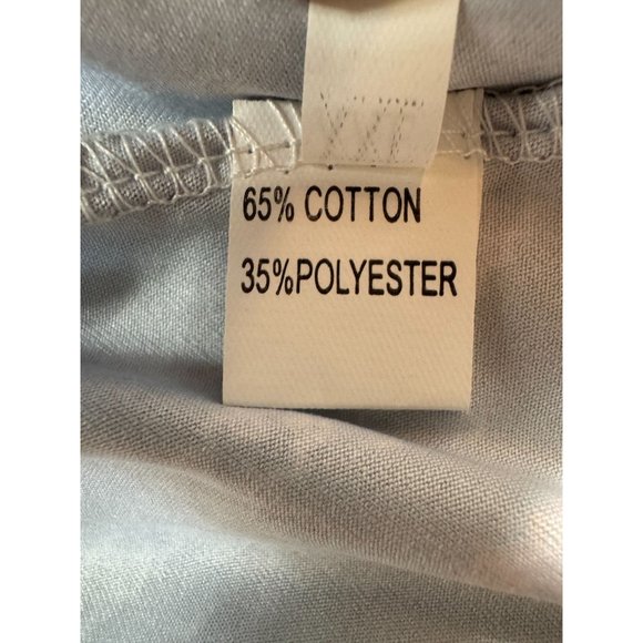 Santa Sleigh Christmas Long Sleeve Dress Size XXL Blue Cotton Blend - Picture 6 of 16